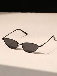 1 chiếc kính mắt mèo gọng nhỏ, đơn giản, đa năng, hiện đại, phong cách retro, thời trang, phụ kiện dự tiệc phong cách punk dành cho cả nam và nữ. - Nhiều màu - Xem 4