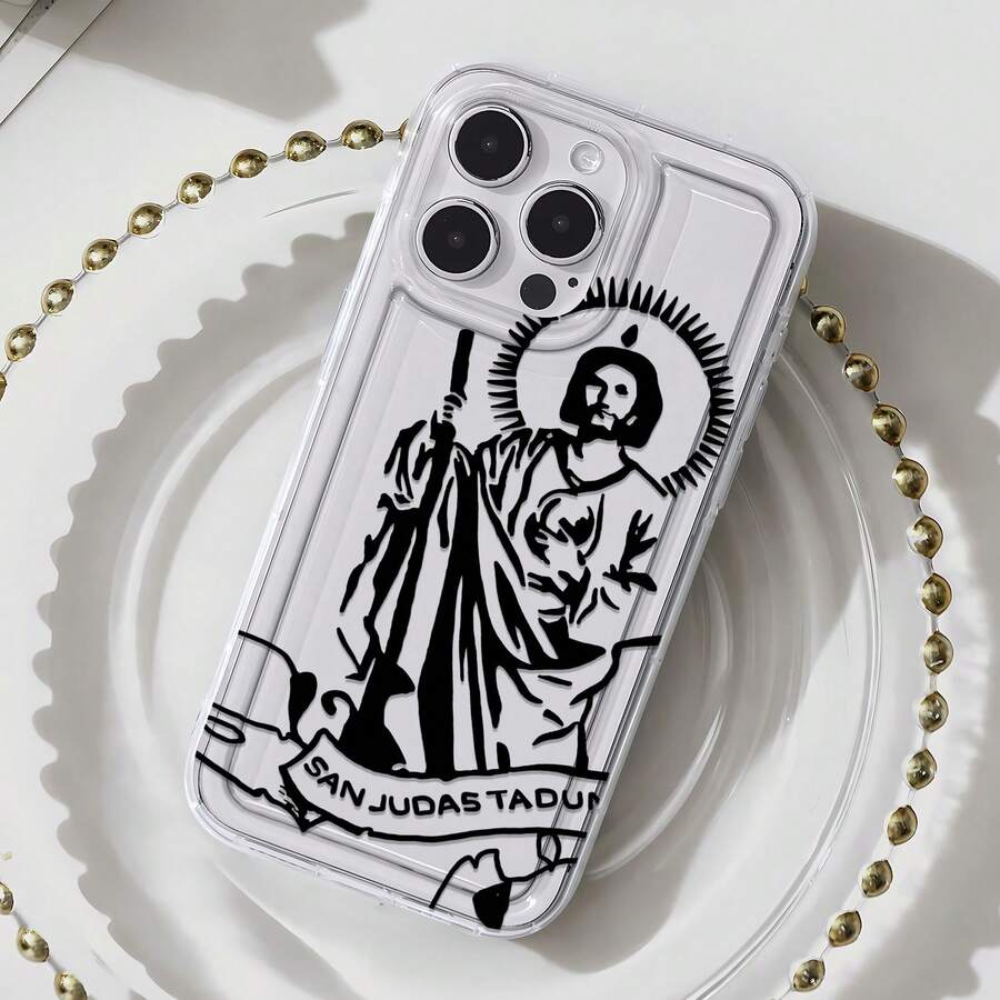 Funda para teléfono con diseño de  Tadeo, compatible con iPhone 16, 15, 14 Pro Max, 13, 12, 11, XR y XS Plus. Fabricada en silicona TPU, ofrece protección contra golpes y caídas, además de una excelente sensación al tacto. Es el regalo ideal para familiares, amigos y seres queridos. - transparente - Ver 1