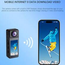 4K超高清磁吸式运动相机 | 轻巧便携，配备64GB存储卡，是骑行、徒步、足球和其他户外活动的理想之选 - 黑色 - 查看 10