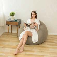 1个带脚踏式风箱的充气沙发椅，豆袋椅，榻榻米地板垫沙发，加厚PVC躺椅，适合户外露营、客厅休闲、圣诞节假日礼物