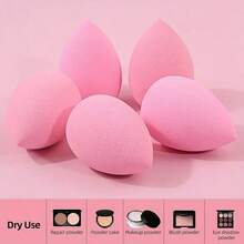 Soft Pink Teardrop Makeup Egg, Hydrophilic Non-Latex Sponge, Easy To Blend For Sensitive Skin & Makeup Beginners - Pink - View 11