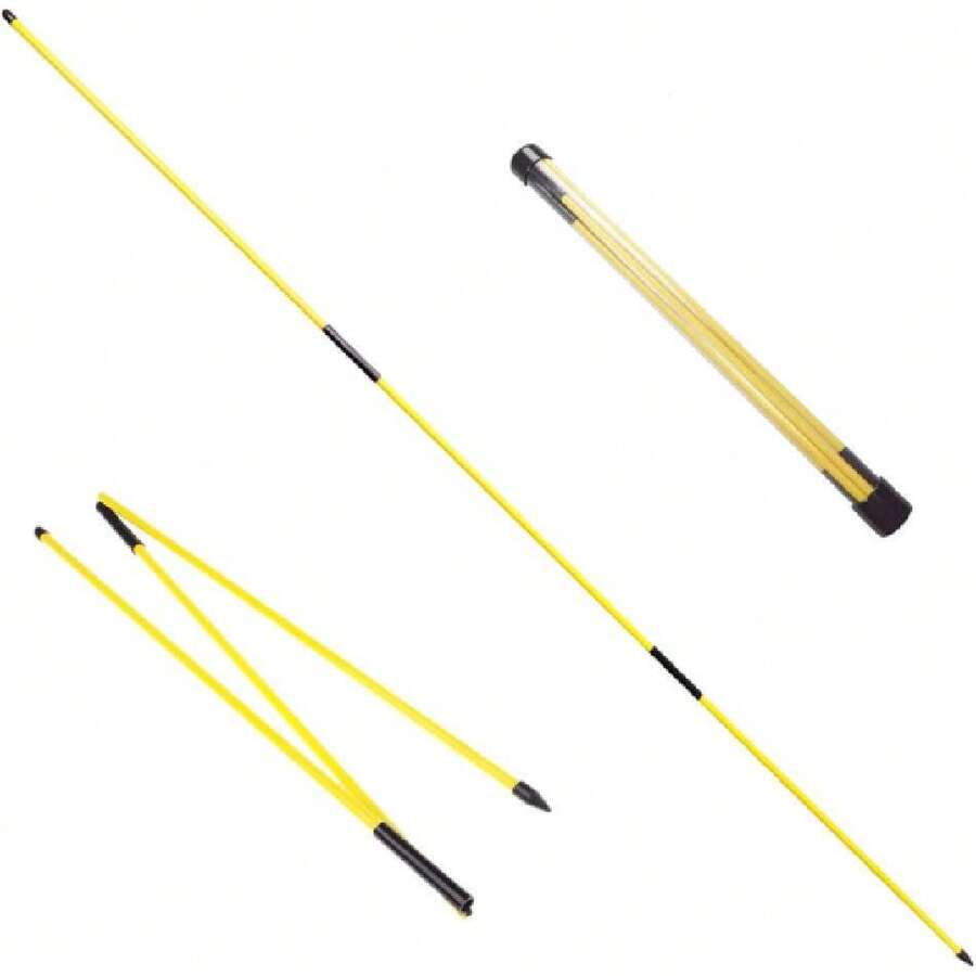 Eshan Golf Alignment Sticks 2 Pack Swing Training Aid Equipment Collapsible Trainer Practice Rods Posture Corrector In Handy Storage Tube Case For Men Women Golfer Swinging,36293947 - Màu Mù tạt vàng - Xem 1