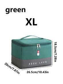 1pc First Aid Kit, Portable Isolation Supplies, Hygiene Equipment, Medicine Storage Bag, Portable Home Storage Box, Medical Medicine Box