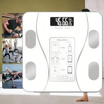 Electronic Scale, Bathroom Scale, Personal Scale, High-Precision Body Scale, With LCD High-Definition Display And Temperature Display, Large Platform, Durable And, Suitable For Various Scenarios.