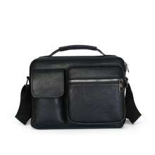 1个男士复古风可调节肩带斜挎包，多口袋设计，适合日常通勤、商务出行和旅行，可容纳手机、钱包、卡片和钥匙。 - 彩色 - 查看 11