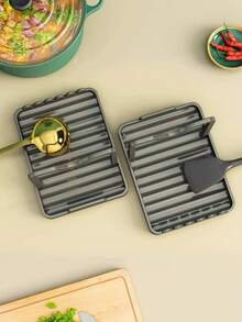 1 pieza Escurridor y organizador de utensilios de cocina para encimera, con almacenamiento colgante - Multicolor - Ver 9