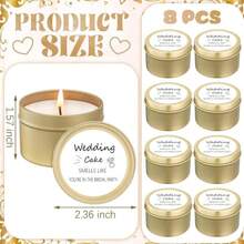 Conelist 8 Pcs Bridesmaid Proposal Gifts Smells Like You'Re In The Bridal Party Candles Bridesmaid Gifts Natural Soy Wax Candles For Best Friends(Pink,Classic) - ColorD - 查看 2