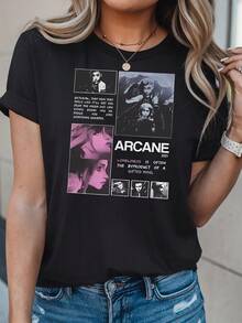 Women Sports Tees & Tanks - Black - View 1