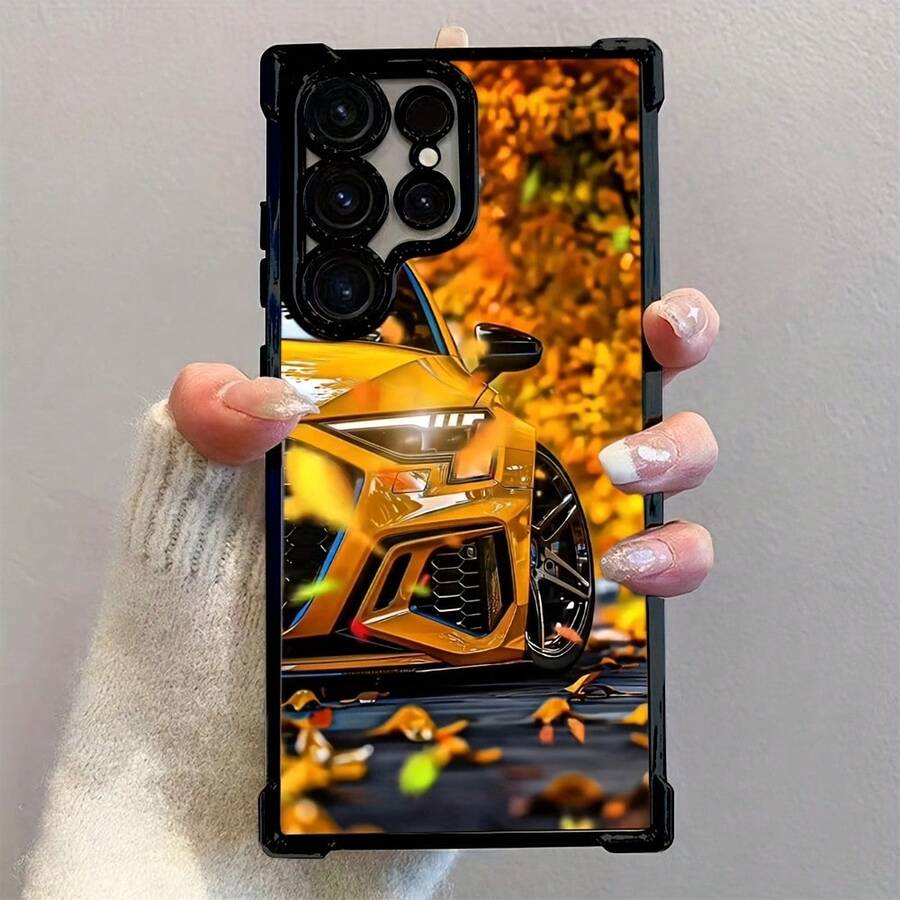 Funda de Teléfono de Coche de Sueño Creativo para S25 S24 S23 S22 S21 S20 FE S20 Ultra A03s A04E/M04 A05s A06 4G A13 4G A15 4G/5G A25 5G A32 4G A55 5G A03 A04 A05 A12/M12 4G A13 5G/A04S A16 4G/5G A35 5G S20 S20 Plus A34 S21 FE Ultra Plus 4G 5G Funda Trasera Transparente Suave a Prueba de Golpes - Colores mixtos - Ver 1