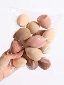 5/1pc Makeup Sponge Blender Set, Multi-Color Makeup Sponges, Foundation Mixing Beauty Sponges, Dry & Wet Use Makeup Sponges, Create Perfect Makeup, Lightweight Base, Flawless Foundation For Liquid, Cream And Powder, Macaron Color Makeup Blender Set, Super Soft Non-Absorbing, Multiple Hollow Designs, Water Drop & Angled Shapes, Create Smooth & Refined Makeup Look, Dry & Wet Use - 彩色 - 查看 1