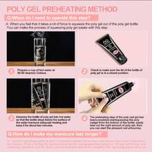 Kit completo de extensión de uñas: Gel de construcción rápida de cristal, curado con UV/LED, incluye 100 piezas de formas y un pincel versátil - Perfecto para principiantes y entusiastas del arte de uñas DIY - Multicolor - Ver 6