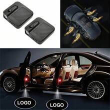 Wireless Car Door Logo Projector - High Definition Laser Welcome Light, With Angel Wings, Carbon Fiber Design, Battery Powered - Multicolor - View 34