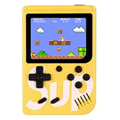 Consola de Videojuegos Retro 500 en 1 Juegos Clásicos Tipo Game Box Consola,Amarillo