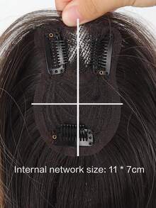 这款16英寸的夹式合成假发片带有刘海，适合头发稀疏的人群，长款层次感设计，渐变金色，适合女性佩戴。 - 彩色 - 查看 3