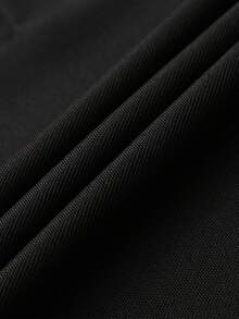 Summer Colorblock Breathable Fashionable Printed Casual Business Sports Versatile Polo Shirt Black - Black - View 7