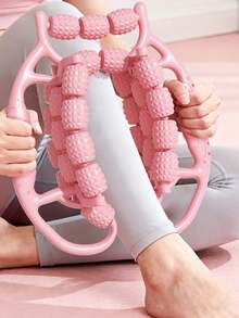 Muskelentspannungsmassagegerät, Schlankheitsring für Beine, Beintrainer mit Klemme, Yoga-Rad, Beinmassagegerät, Bein-Schönheitsgerät - Orange - Übersicht 6