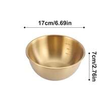 1件/3件套不锈钢沙拉碗，烤箱适用，带刻度的厨房搅拌碗，母亲节礼物，送给妈妈的礼物，烘焙用品 - 彩色 - 查看 11