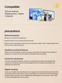 D8 Retractable Wireless Headset, LED Display Over-Ear Buds, Headphone Stereo Earphone Noise Proof Mic Clip On Earpiece Comfortable HandsFree Headset 20Hrs Talking Time Sports Business Trucker Driver Earbud 2025 New Retractable Wireless Headset For Women, Cute Pastel Color Fashion Tech Accessory With LED Display - Black - View 13