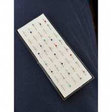 Kit Of 40 Fake Nose Piercings – Rings With Sparkling Rhinestones, Style And Comfort, No Piercing Required - Vàng - Xem 3