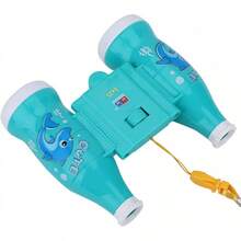 VGEBY Binoculares para niños, telescopio Compacto a Prueba de Golpes Binoculares de Aprendizaje Educativo de Alta resolución para niños y niñas - Azul - Ver 7