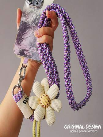 2026 Primavera Festival, San Valentino, Custodia antitraccia per telefono a forma di cuore, Pendente universale per telefono, Stile a tracolla, Corda per telefono a tre fili a forma di girasole, Corda da esterno alla moda e resistente, Adatta per viaggi e escursioni all'aperto, Adatta sia per uomini che per donne, Può essere utilizzata anche come supporto per telefono a tracolla, Cinturino per smartphone, Cordino protettivo per smartphone e portachiavi.