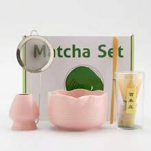 1pc/4pcs/7pcs Set Vintage Matcha Bowl, Matcha Preparation Tools, Matcha Whisk, Japanese Style Ceramic Tea Bowl, Mixer, Tea Whisk, Kiln Renovation Tool Set