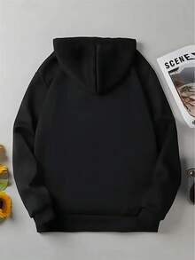 Sudadera con capucha de mitología nórdica inspirada en vikingos para mujeres - Suéter negro con patrón nórdico, impresión de barco vikingo yótem de runas, capucha con cordón ajustable, suéter casual de manga larga, bolsillo delantero, adecuada para uso casual y eventos temáticos, estilo cómodo para todas las estaciones, material suave, entusiastas de (sin ajuste de dobladillo de cinturón), sudadera con capucha para mujeres adecuada para el viaje diario, salidas casuales, versátil para el hogar, caminar al aire libre simple y sin complicaciones, estilo de nicho moderno, primera opción para parejas - Especificación - Ver 2