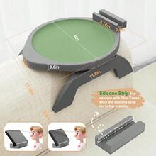End TablesSINWANT - Mesa de brazo para sofá mesa de bambú con soporte giratorio para teléfono de 360° mesa auxiliar para silla de brazo aperitivo plegable para comer bebidas en reposabrazos - Gris - Ver 5