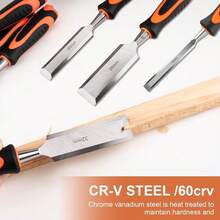 10pcs Anti-Explosion Woodworking Chisels, 6pcs Premium Woodworking Chisels, With Sharpening Guide, Sharpening Stone And Carpenter's Pencil, Professional Woodcarving Tool Set