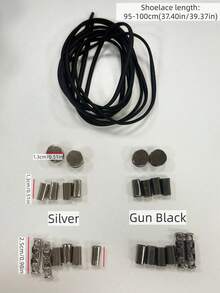 8件/套 弹性靴带 绳鞋带 腿部绑带 固定带 装饰 适用于过膝长靴，防滑 - 彩色 - 查看 3