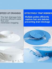 2-In-1 Universal Kitchen Sink Drain Stopper, Bathtub Drain Plug, Sink Stopper Bathtub Stopper, Bathroom Shower Drain Stopper, Silicone Bathtub Drain Stopper With Premium Silicone Filter, Anti-Clogging, Pop-Up, Hair Catcher For Shower, Bathtub And Sink, Suitable For Kitchen, Bathroom, Laundry Room, Sink, Bathtub, Washbasin - Multicolor - View 7