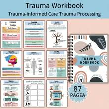 创伤疗愈练习册：一本包含应对工具和正念练习的心理健康指导日记 - 彩色 - 查看 8