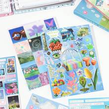 30pcs Seri Pertumbuhan Impian, Buku Stiker Potong, Buku Harian Kreatif DIY, Set Stiker Hewan Kecil Dekoratif, Perlengkapan Sekolah - MultiWarna - View 8
