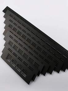 2件装铝合金橱柜通风口格栅装饰盖衣柜鞋柜网孔盖装饰五金配件