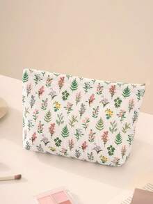 1 pieza Nueva bolsa cosmética portátil, estuche para almacenamiento de lápiz labial y brochas de maquillaje para estudiantes, bolso bandolera para viajes, bolsa de maquillaje, bolsa de aseo, artículos esenciales para viajes, regalos esenciales para vacaciones para hombres y mujeres - Multicolor - Ver 10
