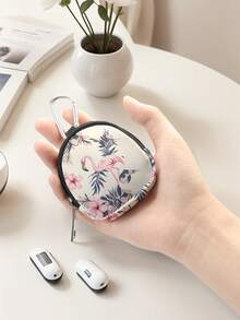 1pc Penguin, Flamingo, Sloth, Paw Print, Dinosaur Pattern Coin Purse Card Holder, Lightweight Pouch With Clip For Coins, Cards, Accessories, Keys, Ideal As Multipurpose Organizer Pouch For Girls And Boys, Great Gift For Friends - Multicolor - View 4