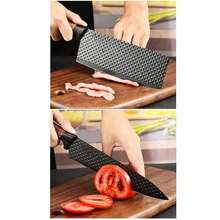 Juego Set De Cuchillos De Cocina Con Mango Ergonómico - Negro - Ver 8