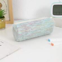 Cute Cartoon Plush Pencil Case, Versatile Girly Stationery Storage Bag, Large Capacity Pencil Holder