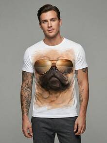 Men T-Shirts - 白色 - 查看 4