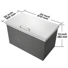 Outdoor Coolers And Accessories, Parts - 24 L X 20 B X 15 H Zoll - View 10