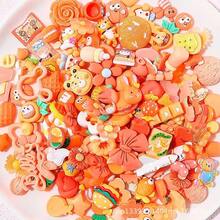 20pcs/Pack Random Cute Pendant Set, Mixed Blue Resin Flat Pendant, Suitable For DIY Crafts, Scrapbooking Decoration - Blue - View 12