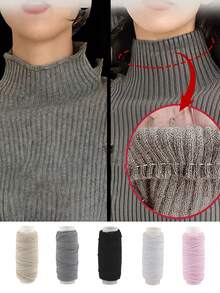 2 Rolls Elastic Sewing Thread, 0.6mm Polyester Rubber Band, High Strength Nylon/Polyester Thread Spool, Suitable For Sewing Machines, Each Roll Bottom Has Super Fine Closed Round Elastic Cord For Ruffles And Flounces, Applicable For Sewing Machines, Garment Making, DIY Crafts, Edging, Stitching, Suitable For Industrial And Household Sewing Equipment, For Fabric Edging, Neatly Wound, Durable, Craft Supplies, Home Sewing Enthusiasts - White - View 1