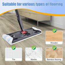 5 Pack Replacement Mop Pads Compatible With OCedar H2prO Flat Mop System,Microfiber Mop Pads Replacements For O Cedar H2prO,Washable And Reusable H2prO Mop Refills For Hard Floor Deep Cleaning - Miếng lau nhà phẳng 2 miếng - Xem 4