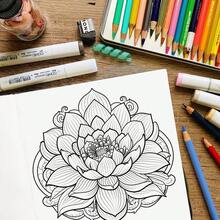 1 本设计精美的线条画练习册，非常适合练习绘画和提高控笔能力；也有助于成人缓解压力。 - 單件 - 查看 4