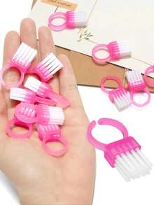 30pcs/15pcs/2pcs Plastic Mini Nail Cleaning Brushes - Suitable For Manicure, Cuticle Removal, Portable For Home And Salon Use, Nail Care Tools