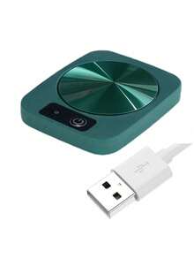 自动温控杯垫，电热咖啡杯垫，适用于办公桌，情侣、男女皆宜的酷炫情人节礼物，办公桌配件，简约加热器，光滑表面，智能咖啡保温器，情侣礼物，咖啡爱好者的理想之选。