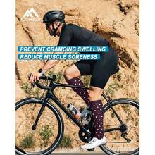 6 Pairs Compression Socks For Women & Men 15-20Hg Graduated Support Knee High Socks For Nurses, Travel, Athletic,36065401 - Màu tím - Xem 5