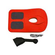 Futchoy Snow Sleds For Kids And Adult, Kids Sledding Snowboard With Handle, Lightweight Compact Scooter Snowboard, Cold Resistant Handle Sled Downhill Slide Snow Skateboard For Outdoor Winter Fun - Red - View 10