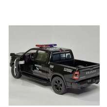 Action Figure Miniature Ram 1500 Lisa Die-Cast Truck With Friction Drive. - Black and White - View 3