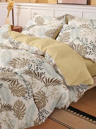 2/3-delars bäddset, hudvänlig och bekväm, mjuk och mysig, tryckt sängkläderset, andningsbar, dammfri och halkfri, lätt och silkeslen, lämplig för alla årstider, passar enkel-/dubbel-/king size-säng, inkluderar 1 påslakan och 1/2 örngott, perfekt present till högtider, maskintvättbar, perfekt för rumsinredning